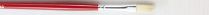 Acrilex White Bristle Brush 1450F Flat Size 2
