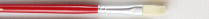 Acrilex White Bristle Brush 1450F Flat Size 4