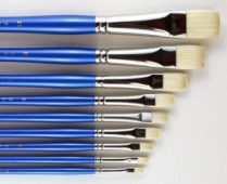 H.J. 10B Finest Hog Bristle Brush - Bright Size 4