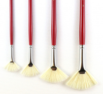 Acrilex 113 Hog Bristle Brush - Fan Size 1
