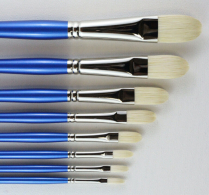 H.J. 11 Finest Hog Bristle Brush - Filbert Size 3
