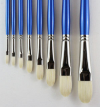 H.J. 11 Finest Hog Bristle Brush - Filbert Size 4