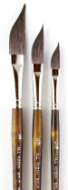 H.J. Kazan Gold Watercolour Brush - Dagger - 3/8"