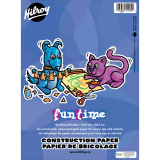 Hilroy Funtime&reg; Construction Paper 9" x 12" 96 Sheets per Pad Assorted Colours