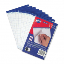 Hilroy Perf-Perfect Porforated Business Notepad 5" x 7-3/8" White Single