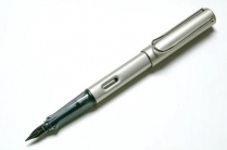 Lamy LX Fountain Pen Palladium Body Fine Blue Ink