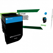Lexmark&reg; Toner Cartridge High Yield Return Program 701HC Cyan