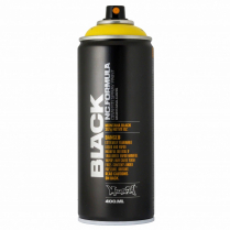 Montana BLACK Spray Paint 400ml Kicking Yellow