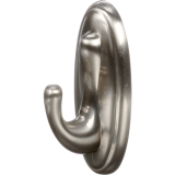 Command&trade; Decorative Adhesive Hooks Traditional Brushed Nickel 3/pkg