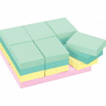 Post-it&reg; Notes Cabinet Pack 1-3/8"x 1-7/8" Beachside 24/pkg