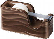 Scotch&reg; C20 Wave Desktop Tape Dispenser Metallic Bronze
