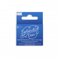 Ooly Fountain Pen Refills Blue 5/Pkg
