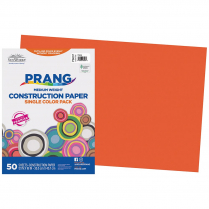 Prang&reg; Construction Paper 12" x 18" Orange 50/pkg