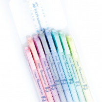 Pentel&reg; Illumina Flex Dual Tip Highlighters Assorted Pastel Colours 8/pkg