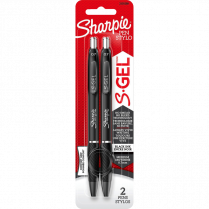 Sharpie&reg; S-Gel&reg; Retractable Pens 0.7 mm Black 2/pkg