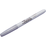 Sharpie&reg; Metallic Markers Fine Tip Silver 12/box