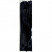 Chenille Pipe Cleaners 12" Black 100/pkg