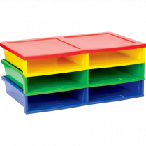 Storex&reg; Quick-Stack Literature Organizer Assorted Colours