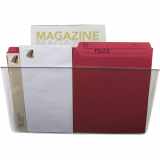 Storex&reg; Wall Files Letter Clear 2/pkg