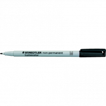 Staedtler&reg; Lumocolor&reg; Markers Washable Medium Tip Black