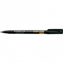 Staedtler&reg; Lumocolor&reg; Permanent Special Marker Superfine Tip Black