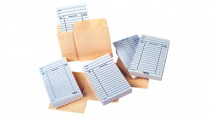Self-Adhesive Library Card Pockets 3-1/2 x 3-3/4 Manila 500/box