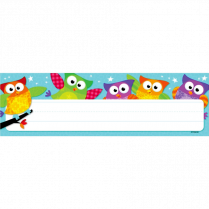 Trend&reg; Desk Toppers&reg; Name Plates Owl-Stars!&reg; 36/pkg