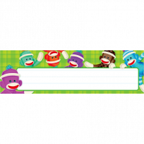 Trend&reg; Desk Toppers&reg; Name Plates Sock Monkeys 36/pkg