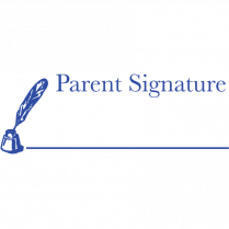 Trodat&reg; Printy 4911 Self-Inking Message Stamp Parent Signature