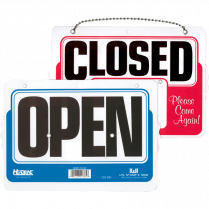 Headline&reg; Open/Close Sign Clock with Chain English