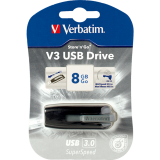 Verbatim&reg; Store 'n' Go&reg; V3 USB 3.0 Drive 8GB Black