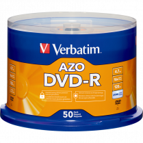 Verbatim&reg; DVD-Rs 16X 4.7GB 50/spindle