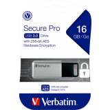Verbatim&reg; Store 'n' Go&reg; Secure Pro USB Drive with AES 256 Encryption 16GB