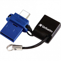 Verbatim&reg; Store 'n' Go Dual USB-C (w/ USB-A Adaptor) 2.0 Drive 32GB