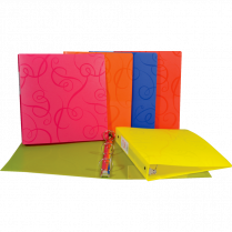 VLB FileMode Swirl Poly Binder 2" Assorted Colours
