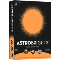 Astrobrights&reg; 24lb Paper 8-1/2" x 11" Cosmic Orange 500/pkg