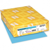Astrobrights&reg; 65lb Cardstock 8-1/2" x 11" Lunar Blue 250/pkg