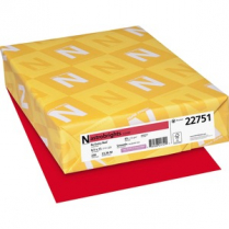 Astrobrights&reg; 65lb Cardstock 8-1/2" x 11" Re-Entry Red 250/pkg