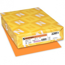 Astrobrights&reg; 65lb Cardstock 8-1/2" x 11" Cosmic Orange 250/pkg