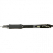 Zebra Sarasa&trade; Retractable Gel Pens 1.0 mm Black 12/box