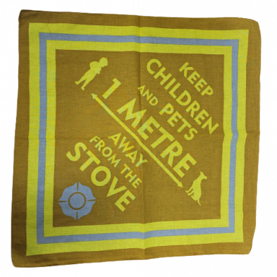 Pet Bandana styled to look like turnout gear