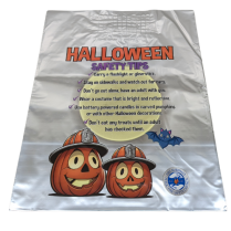 Reflective Halloween Bags 100 PKG - Bilingual