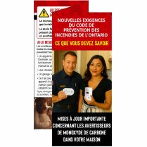 New CO regulation brochures (25/pack), French only.