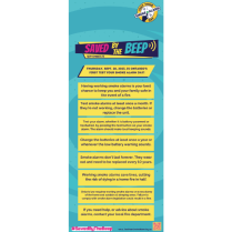 Saved by the beep - Door hanger bilingual, 25 pk