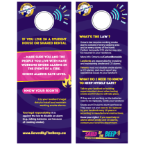 TYSAD Door hanger (English, 25/pack)
