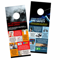 Smoke alarm + Lithium ion fire safety messaging (25/pack)