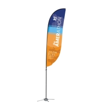 Large double-sided "feather" banner [ZOOM-FLX-LG-F-D-G]