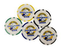 Golf Ball Marker/Poker  5 colours 50/pkg,