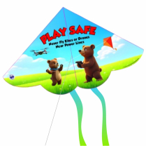 Pack of 50 Colourful Kids&rsquo; Kites w/ Powerline Safety Message