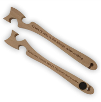 28cm Beechwood Oven Rack Puller with magnet bil 25/pkg